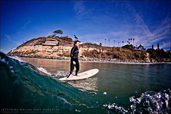 Surf leg made by RGP prosthetist, Michael Stull