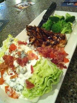 Blue Iceberg wedge and balsamic chicken