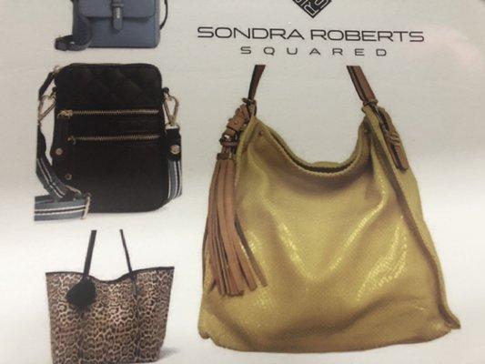 BB's Boutique now features Sondra Roberts purses- all at special discounted prices.