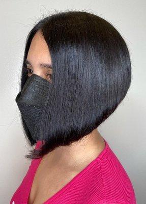 A-line Bob @ Atelier Studio, the Aveda Salon in Santana Row CA