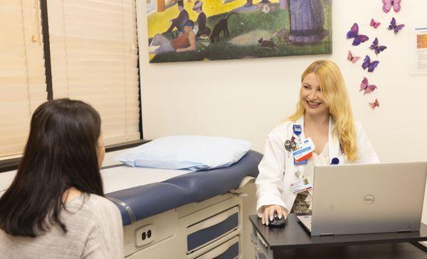 Nurse Practitioner at Patient Visit.