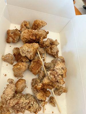 Supposed to be extra spicy popcorn chicken