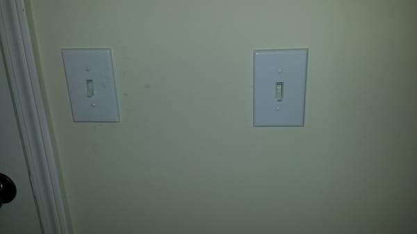 Light switches on wall but no light source in ceiling this is in my daughter's bedroom