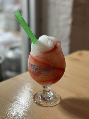 Frozen Margarita with added strawberry