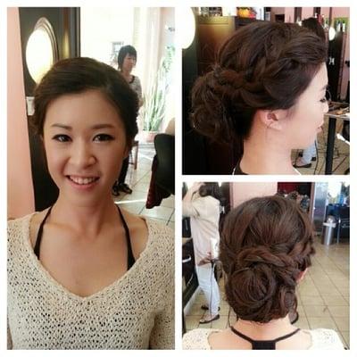 bridal hair trial