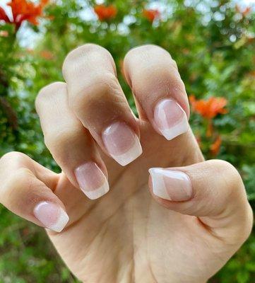 Dip French manicure!