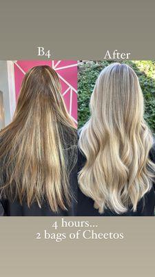 Blonde color correction