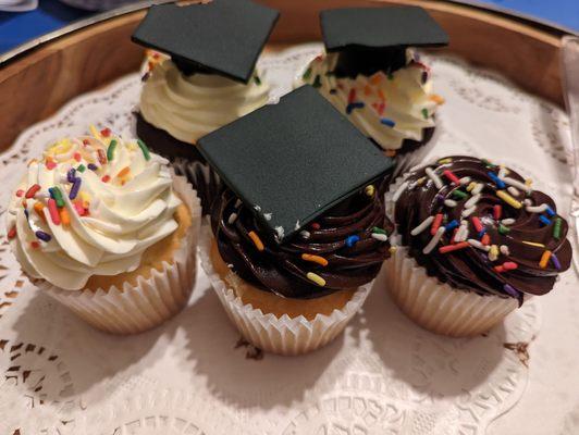 Graduation cupcakes. These were delicious.