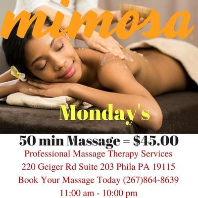 Mimosa Monday's ~ Book your appointment today.