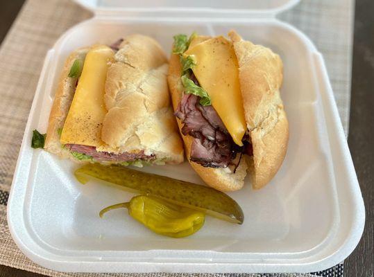 roast beef & cheese