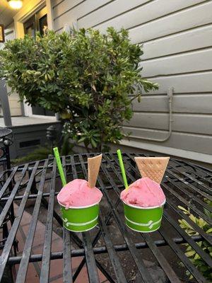 Strawberry Champagne Sorbetto