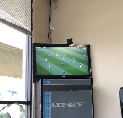 Watching some World Cup coverage while I wait.