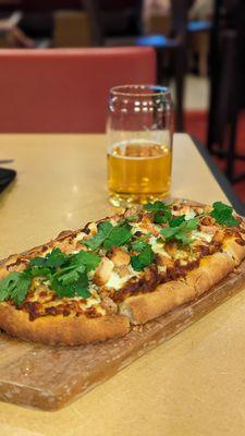 Butter chicken flatbread -- not bad, but definitely worth less than $22