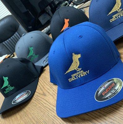 New hats for the team.