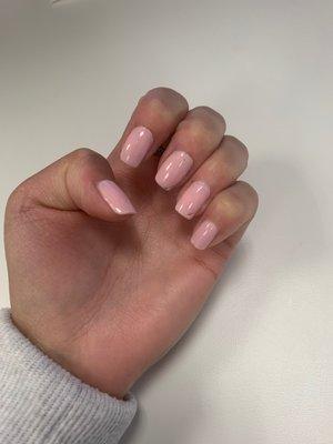 Left hand manicure