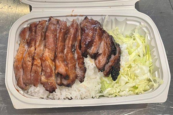 Roast pork rice