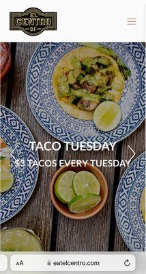 (May 2023) Taco Tuesday $3 tacos!