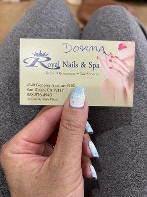 Pedicure by Donna to match my mani (by others)