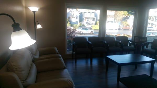 Remodeled waiting area ~ so relaxing!