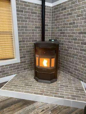 pellet stove install by Chimney Solutions