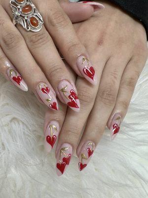 GelX nails designs by Vivian