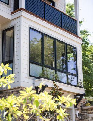 Pella windows line the walls and ceilings of this stunning Annapolis home.