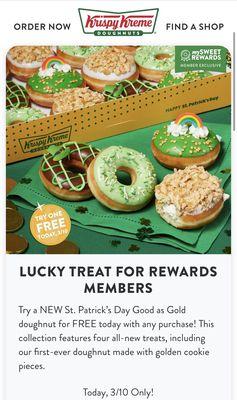 One day special for Krispy Kreme members