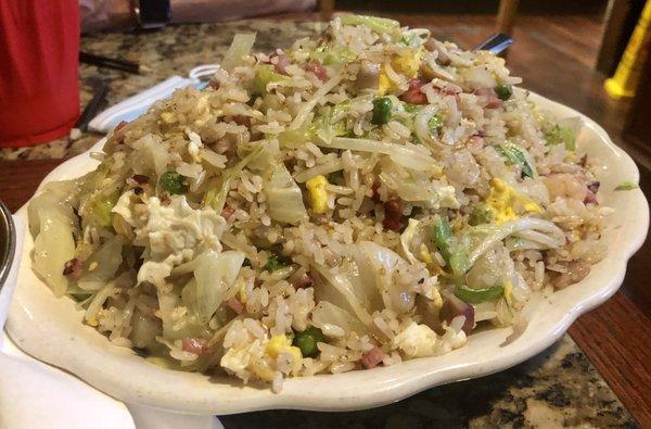 Scallop fried rice with boneless spareribs