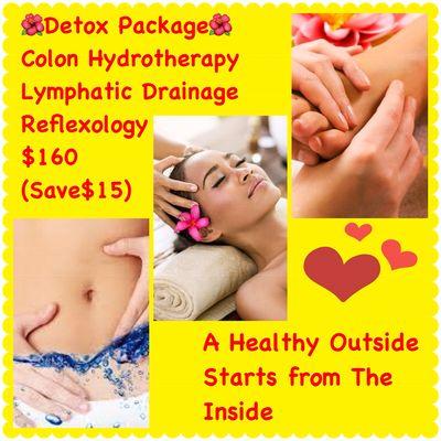 We offer exclusive body cleansing packages.