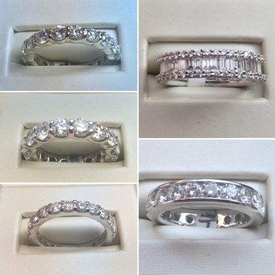 We offer a wide selection of diamond wedding bands!