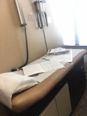 This bed is for all papers .. not for you Patient