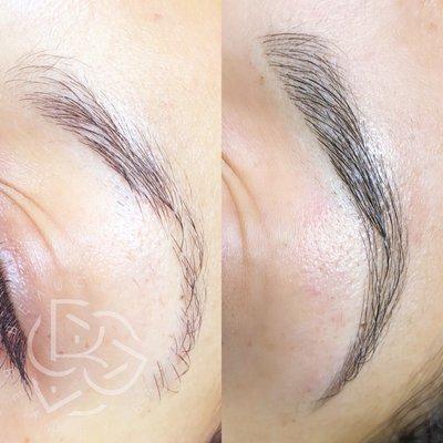 Microblading before and after