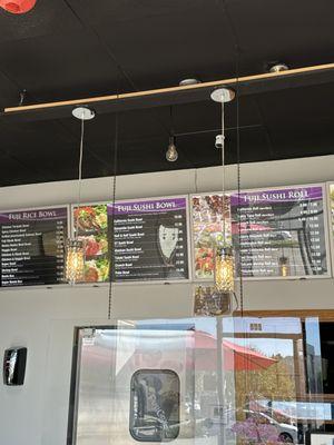 Menus as of Oct 2023