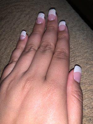 French Tip Acrylic Nails