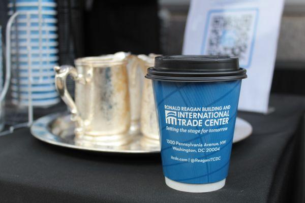 In the fall, the TCMA management team offers complimentary coffee on #WilsonPlaza and chat about the latest happenings at RRBITC.