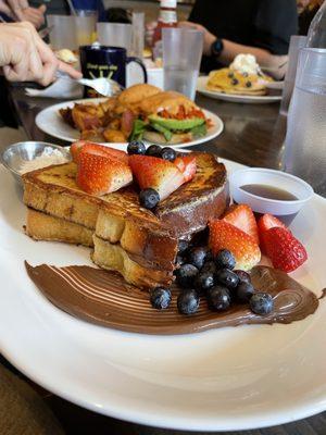 Nutella Stuffed French Toast