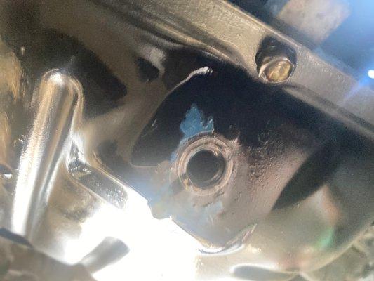 Missing Oil Drain Plug