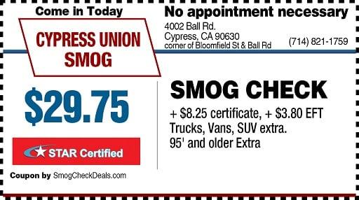 smog coupon in Cypress cA