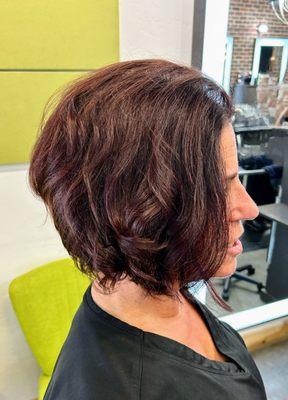 Short and sassy. Women's haircut $60