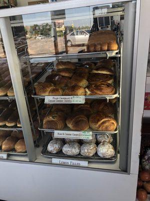 Here's the giant croissant selection