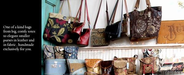 Buttonwood bags, made exclusively by Diane Richards