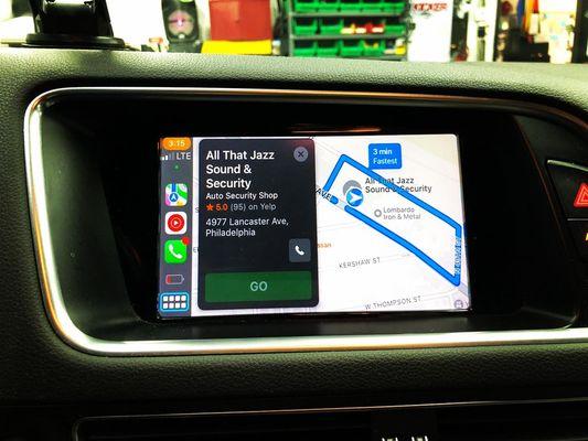 All that Jazz sound & security map location via Siri voice control on apple CarPlay