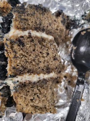 Slice of Oreo cake! Yum