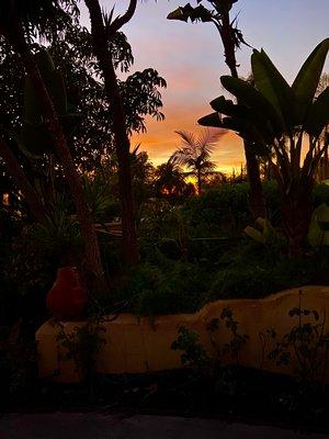 Sunset view at Garden Abode