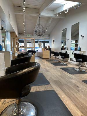 D &O Salon at opening on a quiet weekday