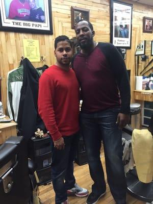 Vladimir guerrero at jordan barbershop