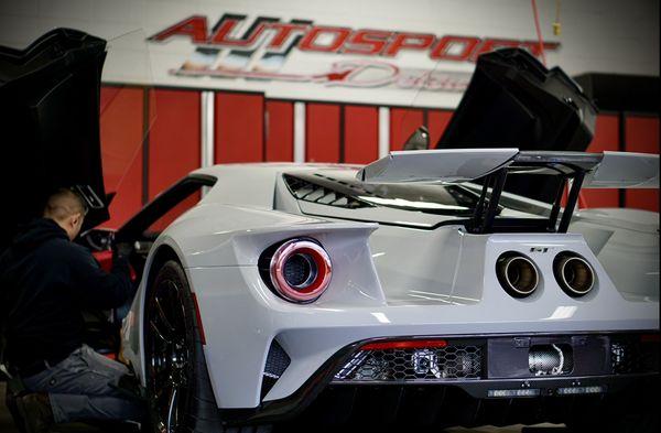 Ford GT getting our full armor package, layers of Ceramic Coating and Paint Protection Film.