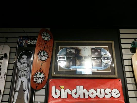 Cypress Hill's B Real & Sen Dogg shopped here and presented their platinum Black Sunday to the store.