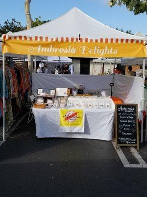 A nice selection of gluten free baked goodies including lemon bars, date & walnut bars, pecan bars, apple bars, banana loaf & healthy bread