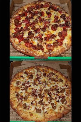 Top - What I ordered! Bottom... what I got! A pepperoni pizza with no pepperoni!